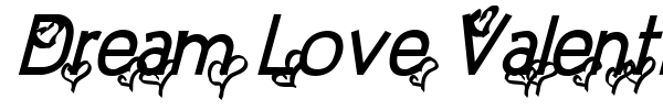 Dream Love Valentine font preview
